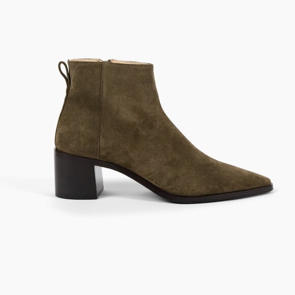 Solid Ground Women's Chunky Sage Suede Boot by Kiki Price - Picture 1 of 4